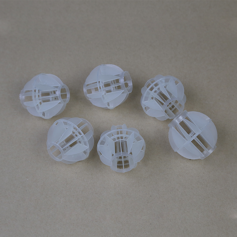 多面空心球环保填料38mm 50mm酸雾净化塔 废气喷淋塔脱硫填料 pp环保球 pp空心球 pp净化球填料 工业废气粉尘净化环保材料格强厂家直销